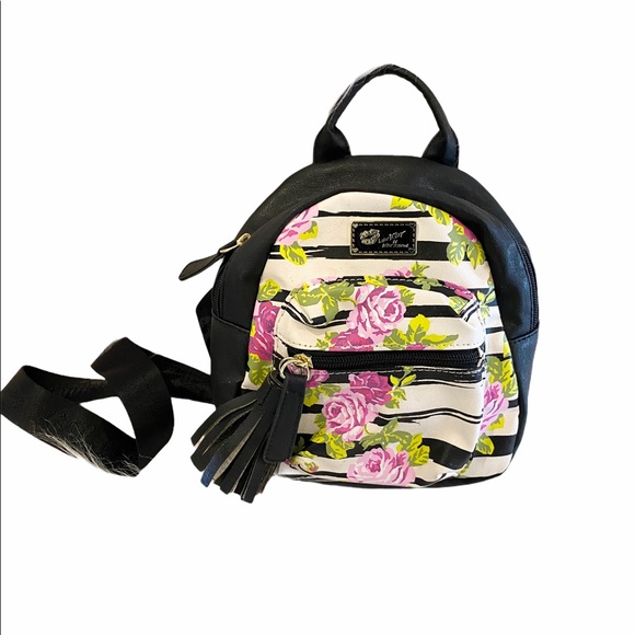 Betsey Johnson Mini Backpack Rose Bud - Picture 1 of 7